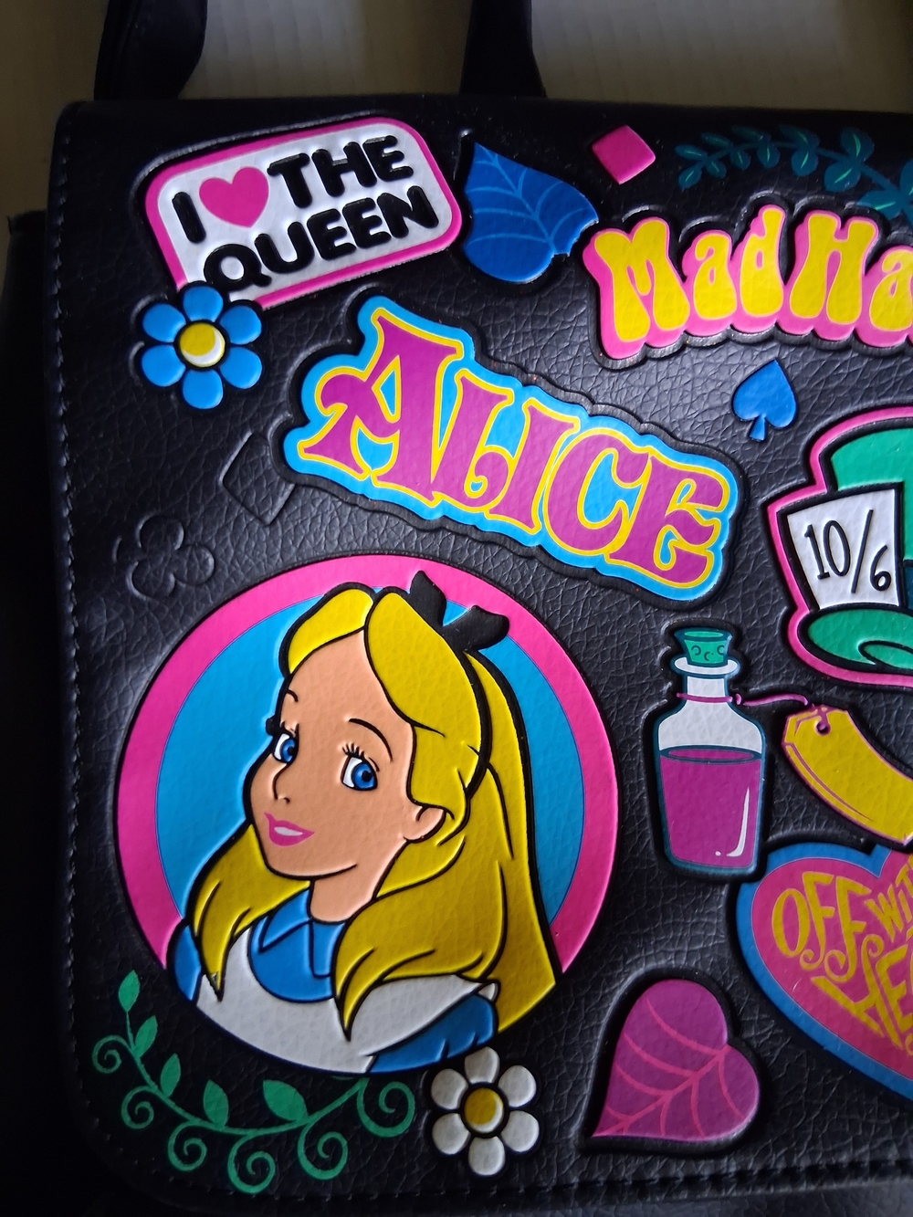 Loungefly Disney Alice In Wonderland Mad Hatter Crossbody Satchel Bag - Picture 15 of 16